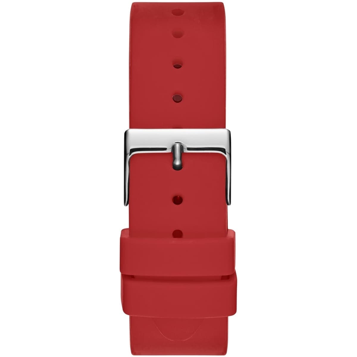  Shop Authentic Guess G-Twist Silver Dial Red Rubber Strap Watch for Women - W0911L9 - Luxxuri