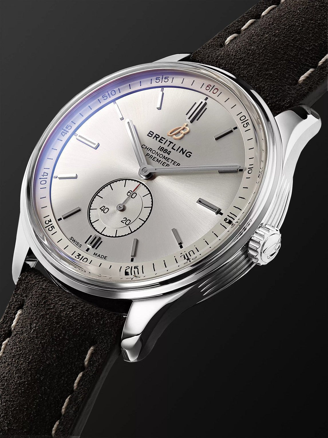  Shop Authentic Breitling Premier Automatic 40mm Stainless Steel Silver Dial Mens Watch - A37340351G1X2 - Luxxuri