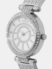  Shop Authentic Guess Muse Quartz White Dial Silver Steel Strap Watch For Women - W1008l1 - Luxxuri