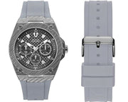  Shop Authentic Guess Legacy Grey Dial Grey Silicone Strap Watch For Men - W1048G1 - Luxxuri