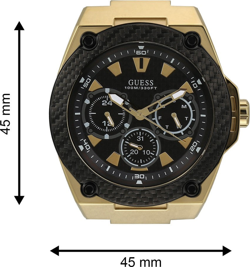  Shop Authentic Guess Legacy Black Dial Black Rubber Strap Watch for Men - W1049G5 - Luxxuri