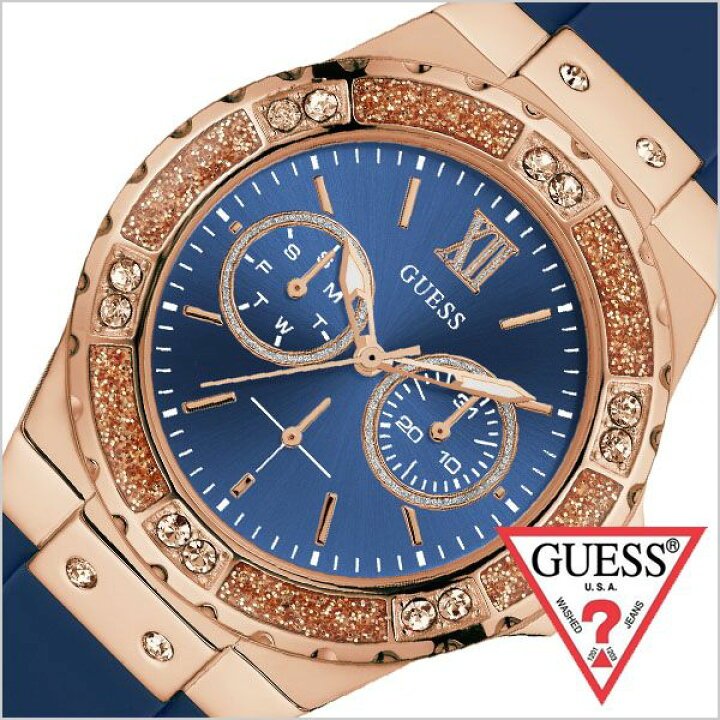  Shop Authentic Guess Limelight Blue Dial Blue Silicone Strap Watch For Women - W1053L1 - Luxxuri