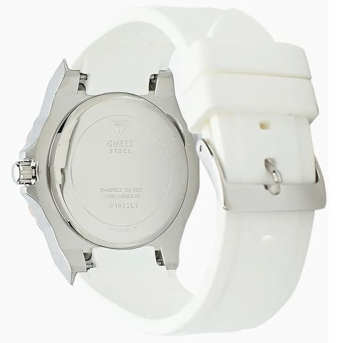  Shop Authentic Guess Limelight White Dial White Rubber Strap Watch for Women - W1053L2 - Luxxuri