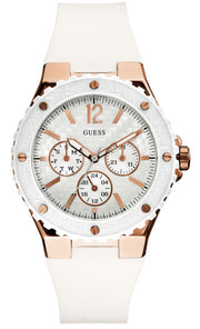  Shop Authentic Guess Overdrive Analog White Dial White Rubber Strap Watch for Women - W10614L2 - Luxxuri
