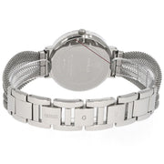  Shop Authentic Guess Chiffon Silver Dial Silver Mesh Bracelet Watch For Women - W1083L1 - Luxxuri