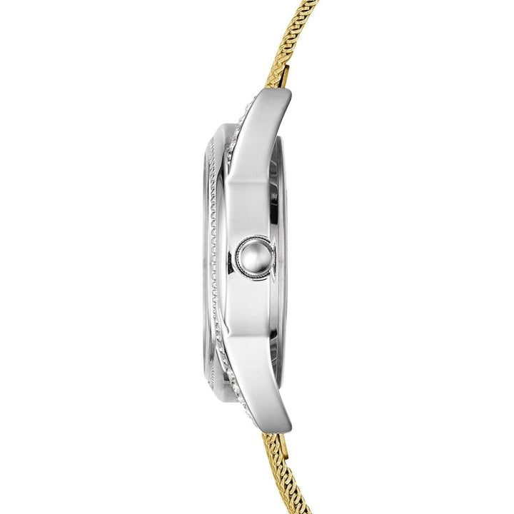  Shop Authentic Guess Whisper Silver Dial Gold Mesh Bracelet Watch for Women - W1084L2 - Luxxuri