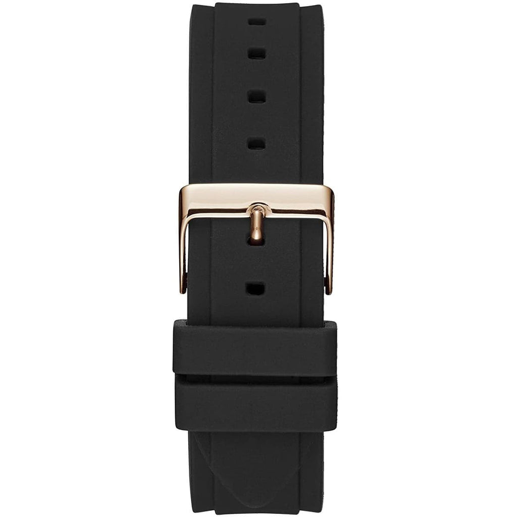  Shop Authentic Guess Overdrive Black Dial Black Rubber Strap Watch for Women - W0149L4 - Luxxuri