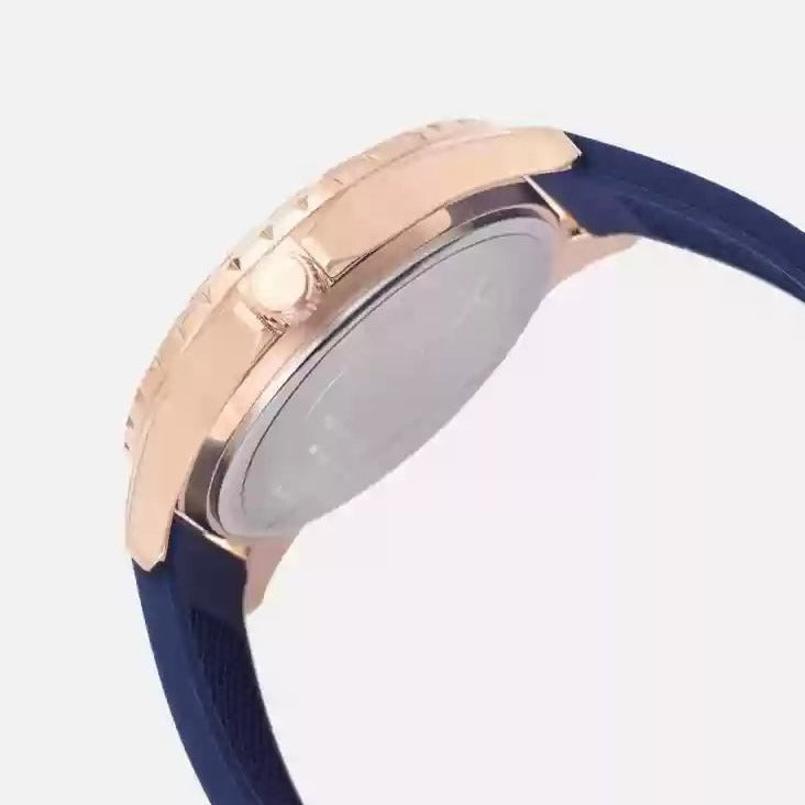  Shop Authentic Guess Swirl Analog Quartz White Dial Blue Rubber Strap Watch for Women - W1096L4 - Luxxuri