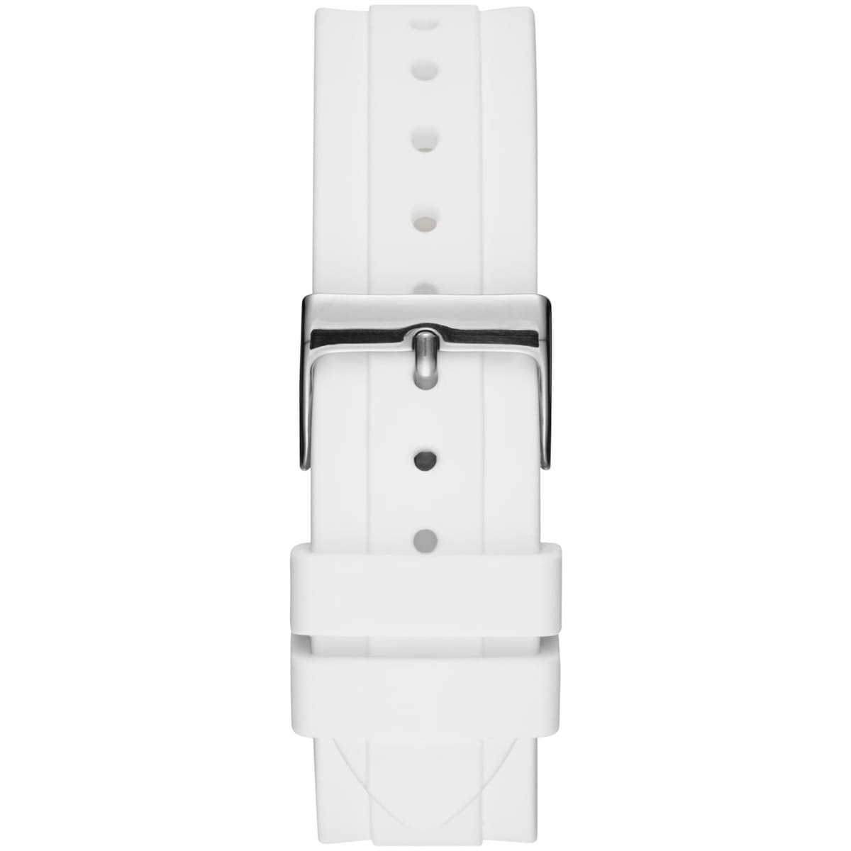  Shop Authentic Guess Confetti Crystal Black Dial White Silicone Strap Watch For Women - W1098L1 - Luxxuri