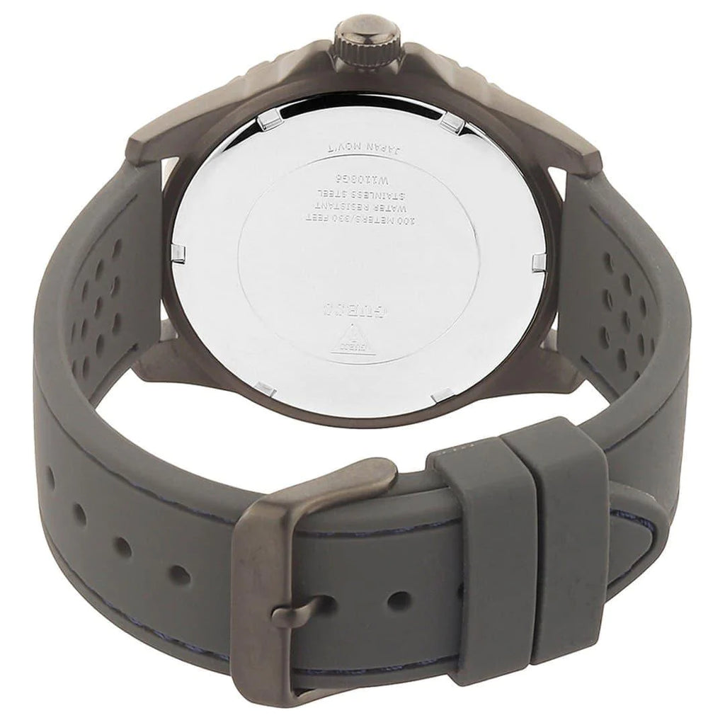 Shop Authentic Guess Odyssey Blue Dial Grey Rubber Strap Watch For Men - W1108G6 - Luxxuri
