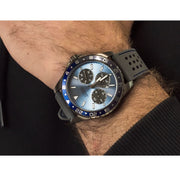  Shop Authentic Guess Odyssey Blue Dial Grey Rubber Strap Watch For Men - W1108G6 - Luxxuri