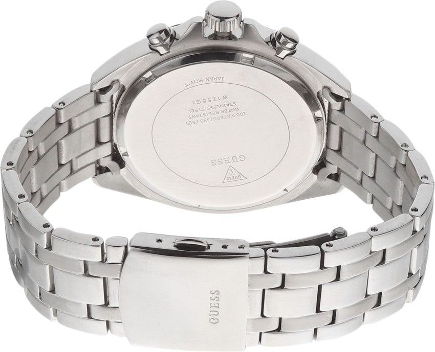  Shop Authentic Guess Surge Chronograph Black Dial Silver Steel Strap Watch for Men - W1258G1 - Luxxuri