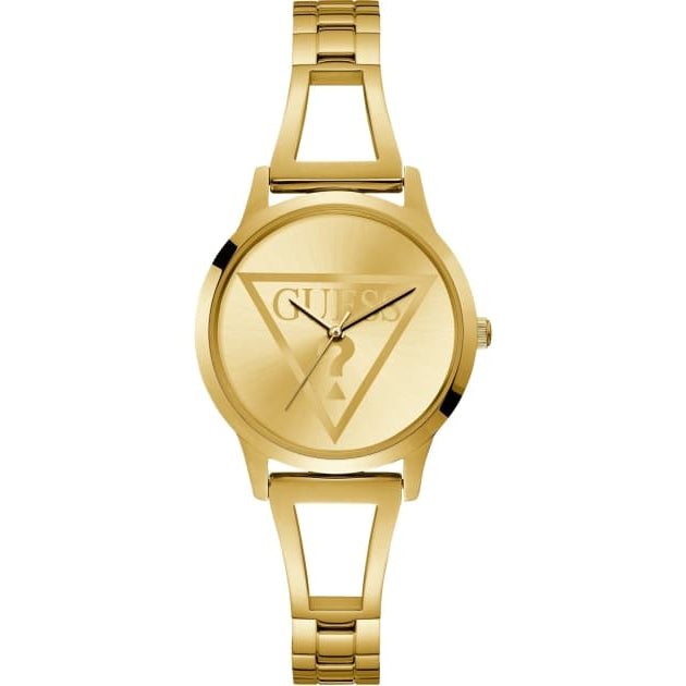  Shop Authentic Guess Lola Quartz Gold Dial Gold Steel Strap Watch For Women - W1145L3 - Luxxuri