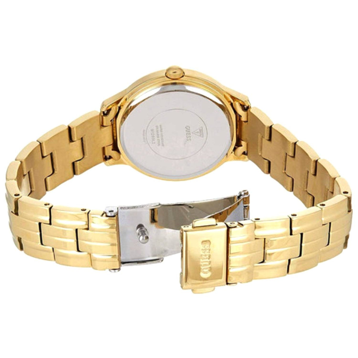 Shop Authentic Guess Park Avenue Blue Dial Gold Steel Strap Watch For Women - W0695L2 - Luxxuri
