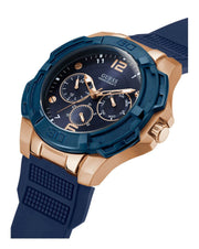 Shop Authentic Guess Genesis Quartz Blue Dial Blue Silicone Strap Watch For Men - W1254G3 - Luxxuri