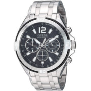  Shop Authentic Guess Surge Chronograph Black Dial Silver Steel Strap Watch for Men - W1258G1 - Luxxuri
