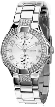  Shop Authentic Guess Mini Prism Diamonds Silver Dial Silver Steel Strap Watch for Women - W12638L1 - Luxxuri