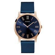  Shop Authentic Guess Richmond Blue Dial Blue Mesh Bracelet Watch for Men - W1263G4 - Luxxuri