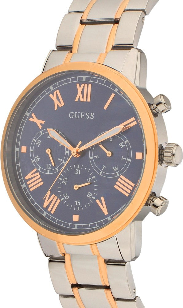  Shop Authentic Guess Hendrix Chronograph Blue Dial Two Tone Steel Strap Watch for Men - W1309G4 - Luxxuri