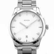  Shop Authentic Gucci G Timeless Silver Dial Silver Steel Strap Watch For Women - YA1264028 - Luxxuri