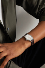  Shop Authentic IWC Portofino Automatic Silver Dial Brown Leather Strap Watch for Women - IW357403 - Luxxuri