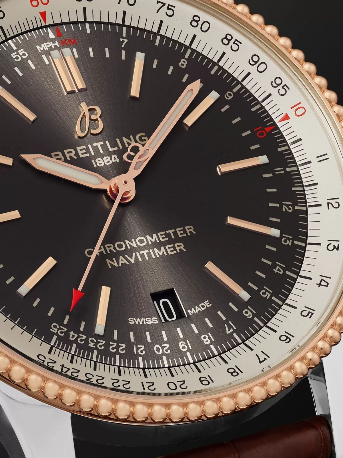  Shop Authentic Breitling Navitimer 1 Automatic 41mm Brown Dial Brown Leather Strap Mens Watch - U17326211M1P2 - Luxxuri