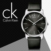 Shop Authentic Calvin Klein City Black Dial Black Leather Strap Watch For Women - K2G23107 - Luxxuri