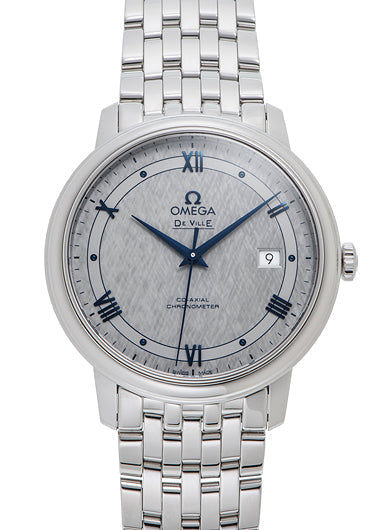  Shop Authentic Omega De Ville Prestige Co-Axial Grey Dial Silver Steel Strap Watch for Men - 424.10.40.20.06.002 - Luxxuri