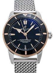  Shop Authentic Breitling Superocean Heritage B20 Automatic 44 Black Dial Silver Mesh Bracelet Watch for Men - UB2030121B1A1 - Luxxuri