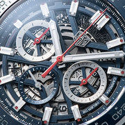  Shop Authentic Tag Heuer Carrera Chronograph Blue Dial Silver Steel Strap Watch for Men - CBG2A11.BA0654 - Luxxuri