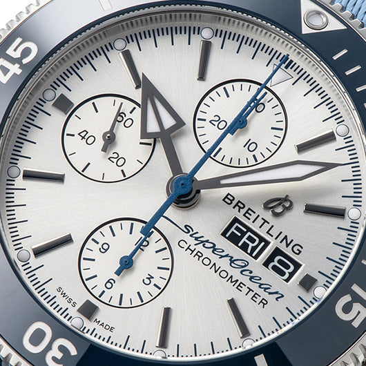  Shop Authentic Breitling Superocean Heritage Chronograph 44 Ocean Conservancy Silver Dial Two Tone NATO Strap Watch for Men - A133131A1G1W1 - Luxxuri
