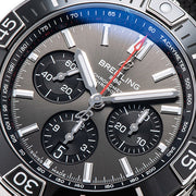  Shop Authentic Breitling Super Chronomat B01 44 Black Dial Black Rubber Strap Watch for Men - AB0136251B2S1 - Luxxuri