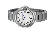  Shop Authentic Cartier Ballen Bleu De Cartier Silver Dial Silver Steel Strap Watch for Women - W6920084 - Luxxuri