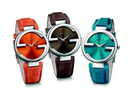  Shop Authentic Gucci Interlocking G Quartz Orange Dial Orange Leather Strap Watch For Women - YA133316 - Luxxuri