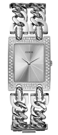  Shop Authentic Guess Mod Heavy Metal Diamonds Silver Dial Silver Steel Strap Watch for Women - W95088L1 - Luxxuri