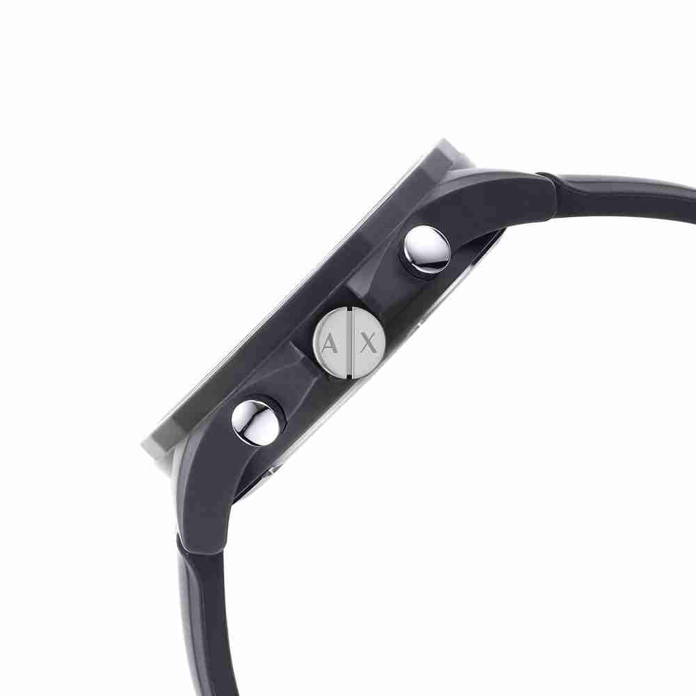 Shop Authentic Armani Exchange Outerbanks Chronograph Grey Dial Grey Silicone Strap Watch For Men - AX7123 - Luxxuri