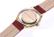  Shop Authentic Marc Jacobs Tether Transparent Red Dial Red Leather Strap Watch for Women - MBM1377 - Luxxuri