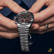  Shop Authentic Breitling Chronomat B01 42 Six Nations Wales Red Dial Silver Steel Strap Watch for Men - AB0134A61K1A1 - Luxxuri