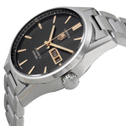  Shop Authentic Tag Heuer Carrera Calibre 5 Automatic Black Dial Silver Steel Strap Watch for Men - WAR201C.BA0723 - Luxxuri