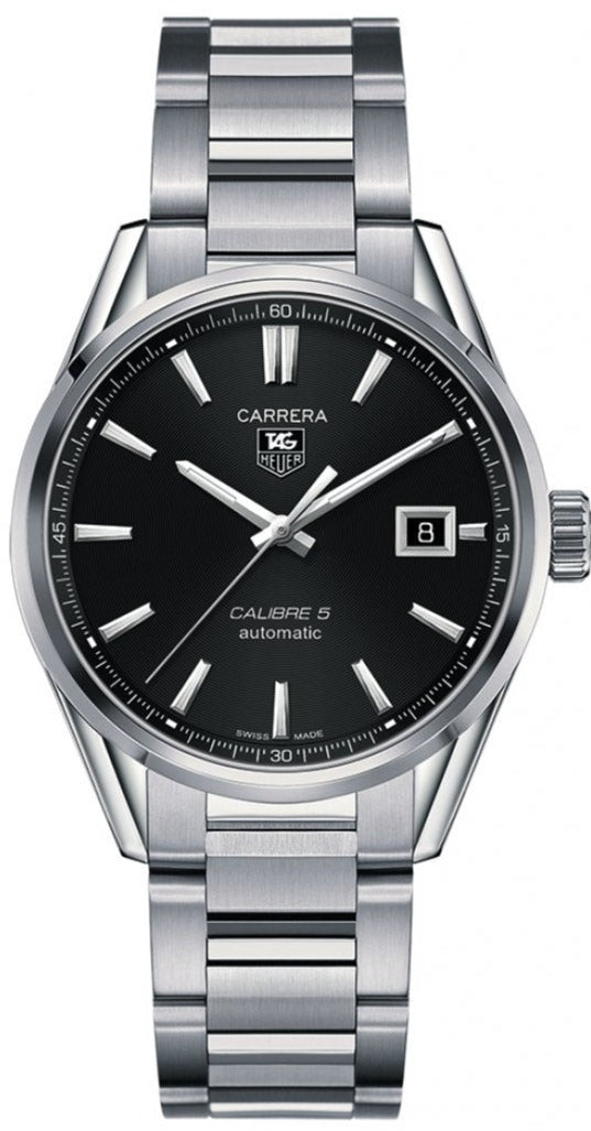  Shop Authentic Tag Heuer Carrera Automatic Black Dial Silver Steel Strap Watch for Men - WAR211A.BA0782 - Luxxuri