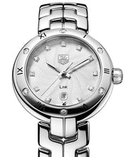  Shop Authentic Tag Heuer Link Diamonds Silver Dial Silver Steel Strap Watch for Women - WAT1413.BA0954 - Luxxuri