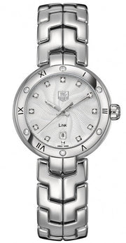  Shop Authentic Tag Heuer Link Diamonds Silver Dial Silver Steel Strap Watch for Women - WAT1413.BA0954 - Luxxuri