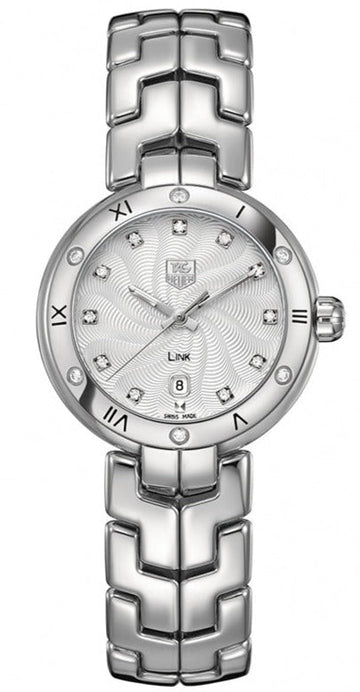  Shop Authentic Tag Heuer Link Diamonds Silver Dial Silver Steel Strap Watch for Women - WAT1413.BA0954 - Luxxuri