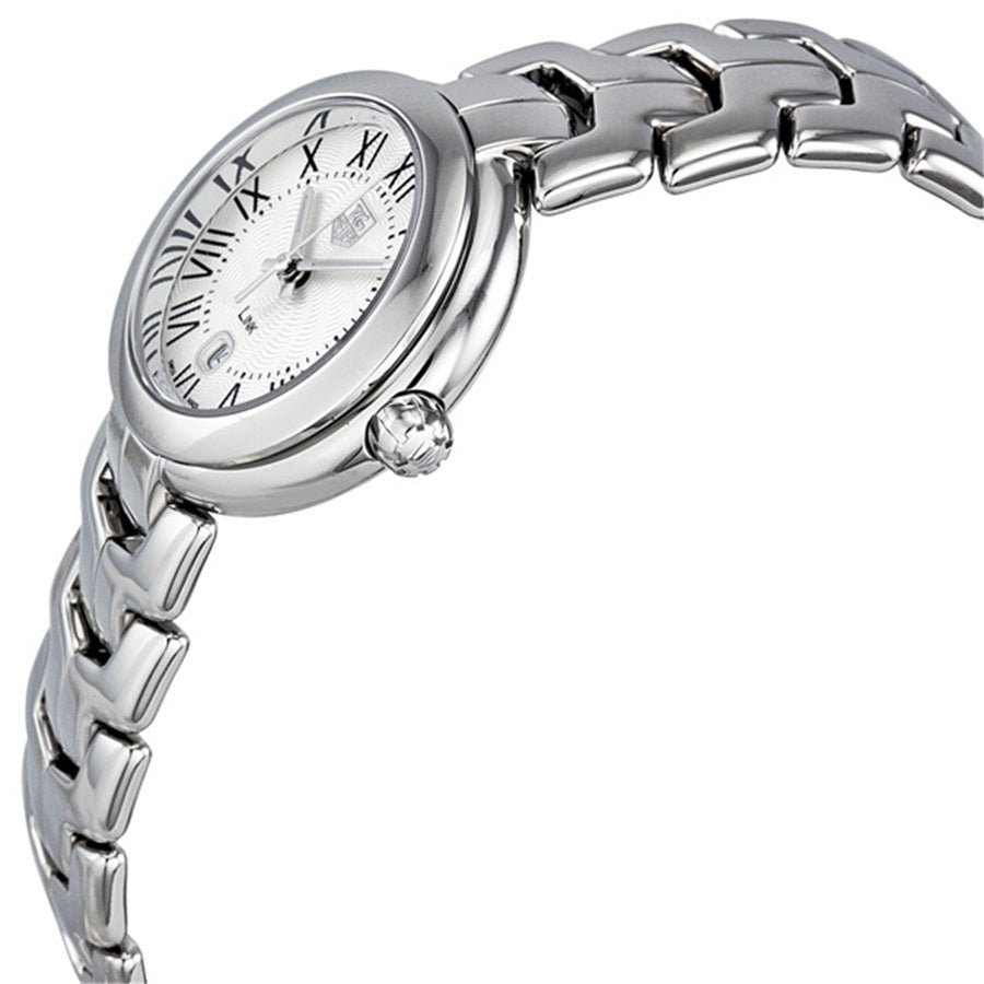  Shop Authentic Tag Heuer Link Roman Numeral Silver Dial Silver Steel Strap Watch for Women - WAT1416.BA0954 - Luxxuri