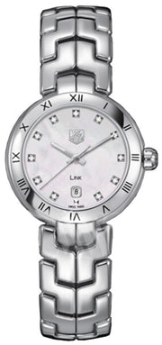 Shop Authentic Tag Heuer Link Diamonds Mother of Pearl Dial Silver Steel Strap Watch for Women -  WAT1417.BA0954 - Luxxuri