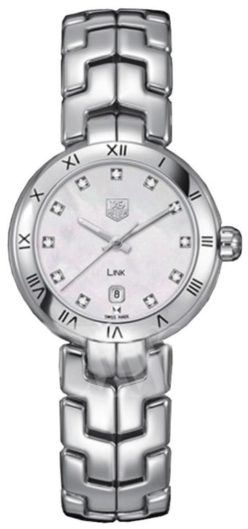  Shop Authentic Tag Heuer Link Diamonds Mother of Pearl Dial Silver Steel Strap Watch for Women -  WAT1417.BA0954 - Luxxuri