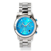  Shop Authentic Michael Kors Runway Stop Hunger Blue Dial Silver Steel Strap Watch for Women - MK7427 - Luxxuri