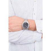  Shop Authentic Emporio Armani Valente Chronograph Quartz Black Dial Silver Steel Strap Watch For Men - AR11083 - Luxxuri
