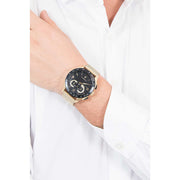  Shop Authentic Maserati Traguardo 45mm Quartz Gold Black Dial Watch For Men - R8873612010 - Luxxuri