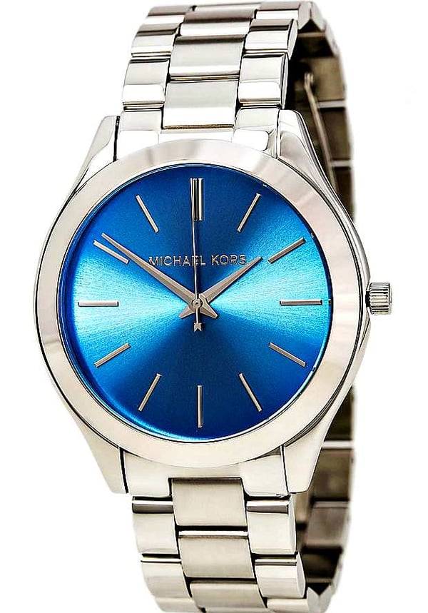  Shop Authentic Michael Kors Runway Blue Dial Silver Steel Strap Watch for Women - MK3292 - Luxxuri